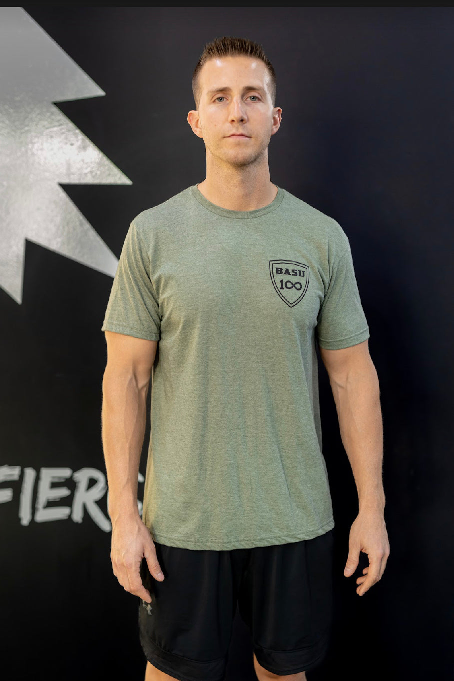 BASU black shield of hard work tee