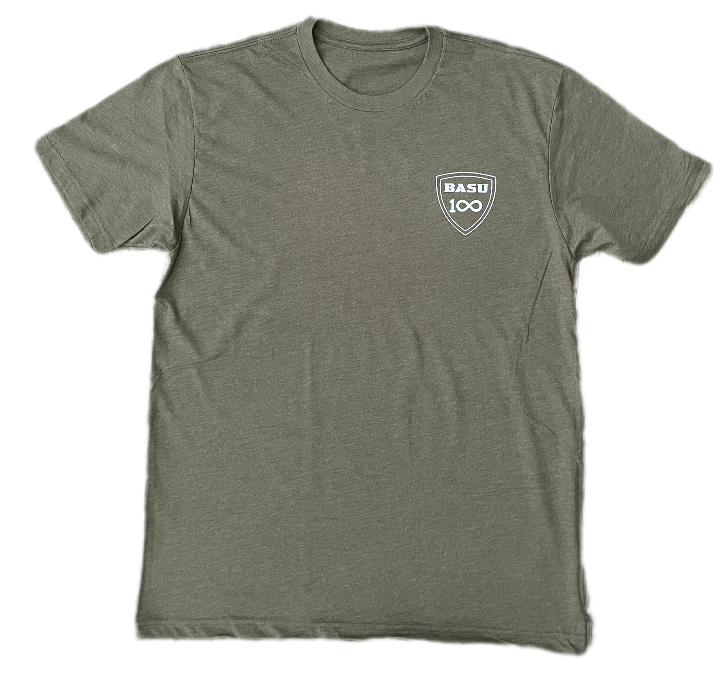 Basu white Shield of hardwork Tee