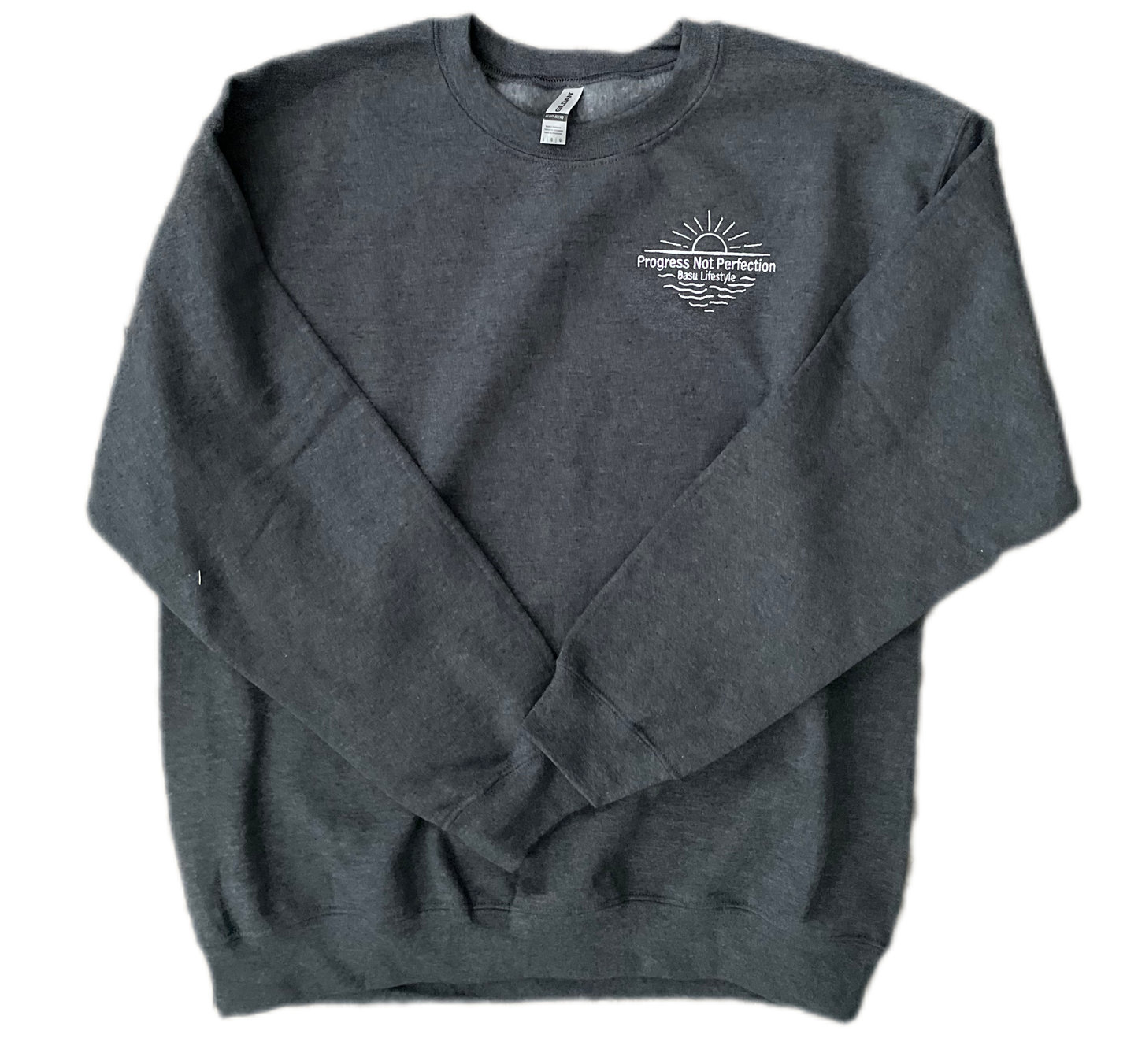 Progress not Perfection crew neck sweatshirt